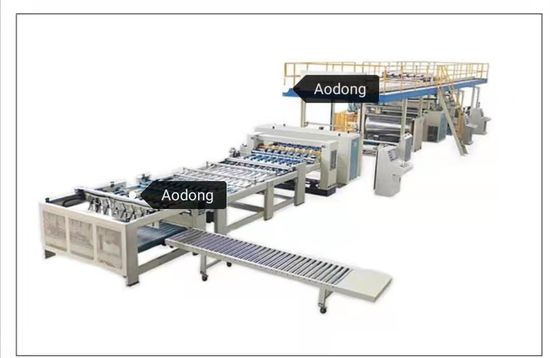 Μηχανή 5 κατασκευής γραμμών παραγωγής ζαρωμένου χαρτονιού πτυχή