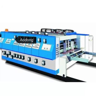 Ζωηρόχρωμη ζαρωμένη μηχανή εκτύπωσης κιβωτίων, αυτόματη μηχανή εκτύπωσης Flexo