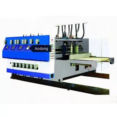 Ζωηρόχρωμη ζαρωμένη μηχανή εκτύπωσης κιβωτίων, αυτόματη μηχανή εκτύπωσης Flexo