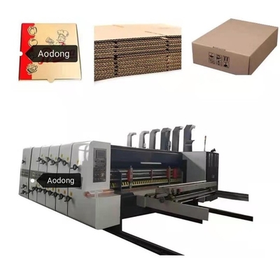 Ζαρωμένο πίτσα κιβώτιο χαρτοκιβωτίων που κάνει την αυλάκωση εκτύπωσης Flexo μηχανών