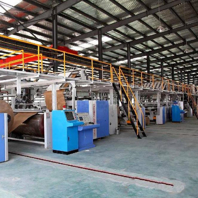 Ηλεκτρικός τύπος 3 Corrugation πτυχών μηχανή, ζαρωμένη γραμμή παραγωγής χαρτοκιβωτίων
